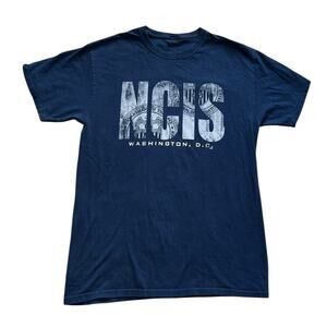 NCIS Washington DC Navy Blue Logo Crew Neck Short Sleeve Unisex size M